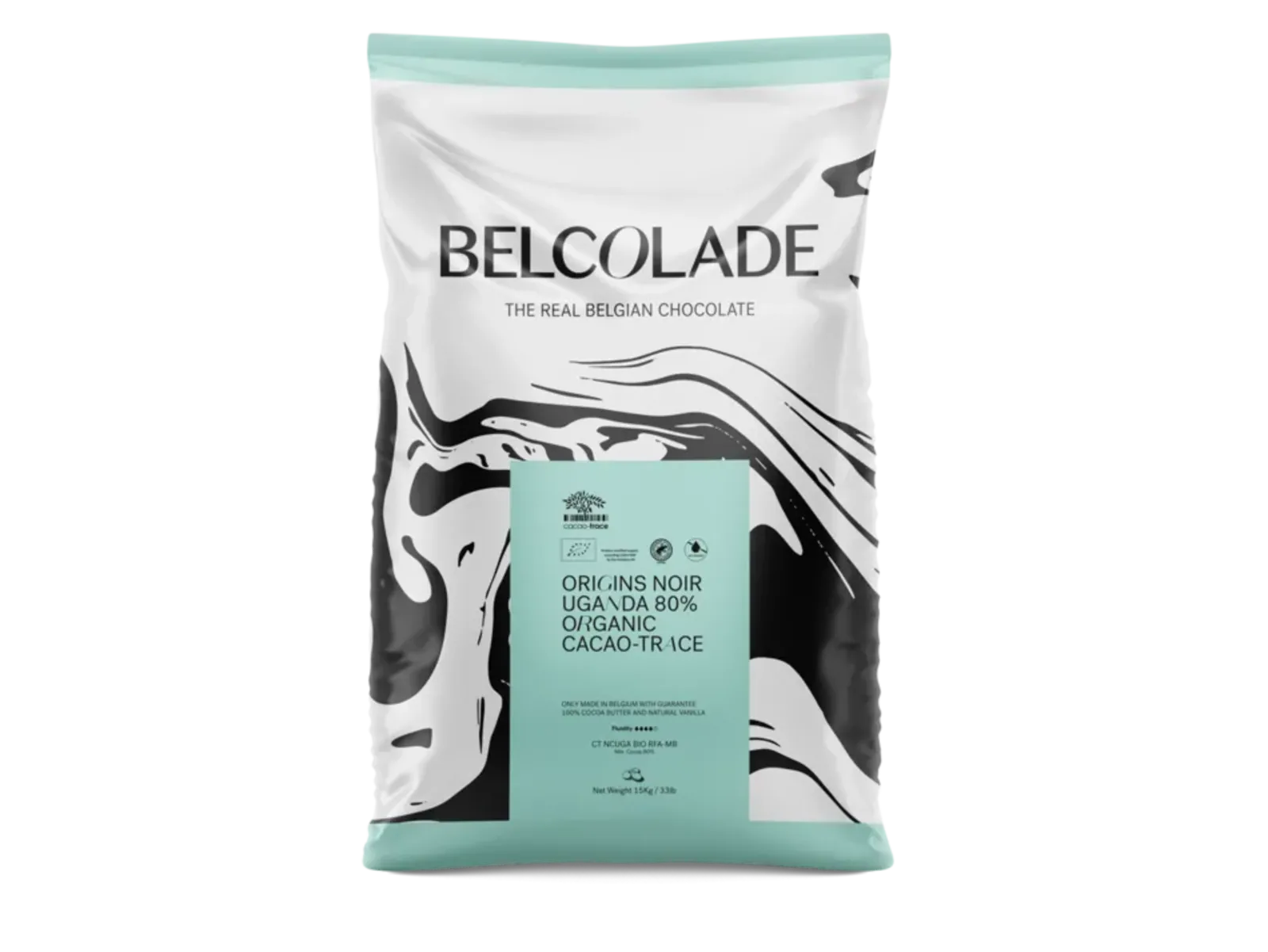 Belcolade Origins Noir Uganda 80 Organic Cacao Trace - Puratos